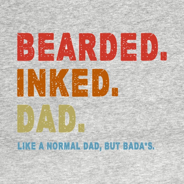 Bearded inked dad. by TEEPHILIC